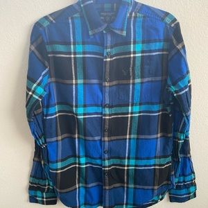 American Eagle Men’s SM Blue Button Down Shirt